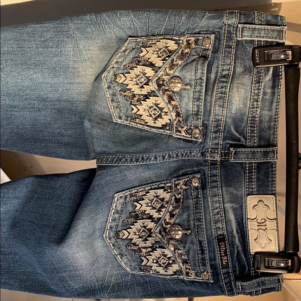 Miss Me chloe boot. Inseam is 34.